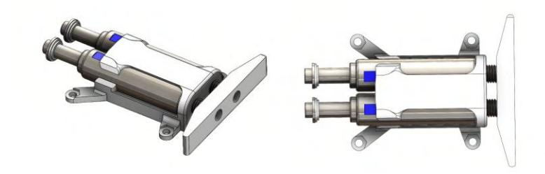Fig. 10. Dual solenoid kicker
