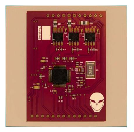 Fig. 3: A rendered image of Brushless Motor Module.