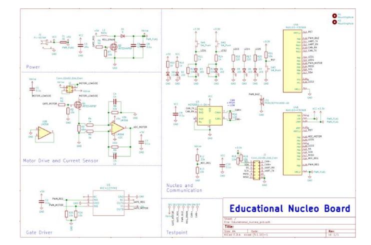 Actual educational circuit board