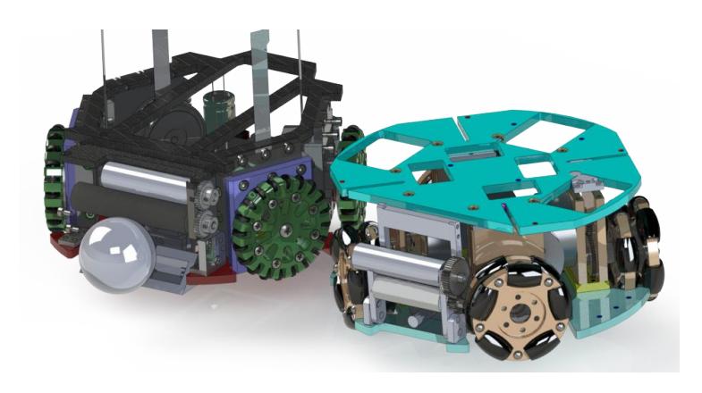 Fig. 3: 2024 OrcaBOT's design (left) and 2023 OrcaBOT's design (right)