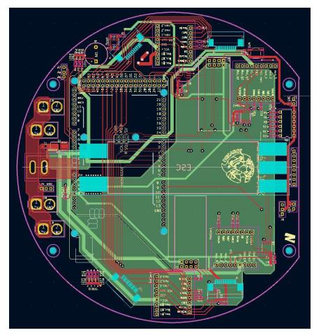 Fig. 8: The Main Board (a) 2024's Main Board Design (b) 2023's Main Board Design