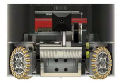 Recognition by a camera mounted on the robot