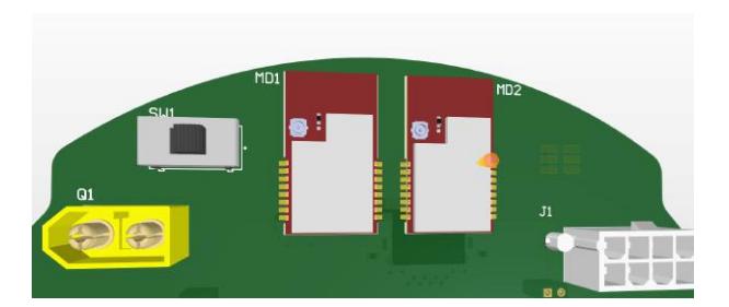Fig. 9: Dual Antenna in Motherboard