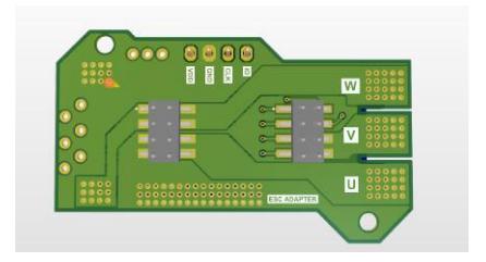 Fig. 13: ESC Board Adapter (bottom)
