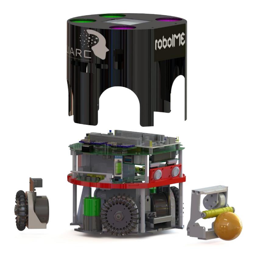 Fig. 1: Full robot exploded view