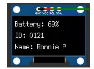 Displaying system diagnostics on the OLED display menu.