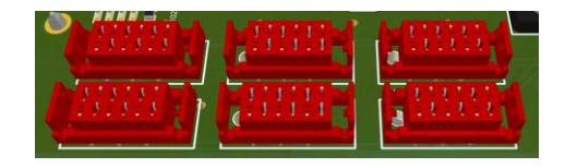 A rendered 3D model of the new CAN ports atop the Motherboard.