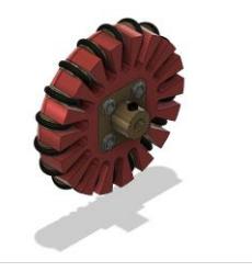 Fig. 2: Assembly behind the wheel with the coupling.