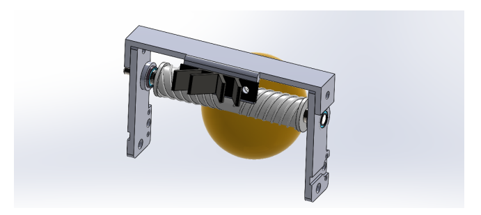 Model of the damper support.