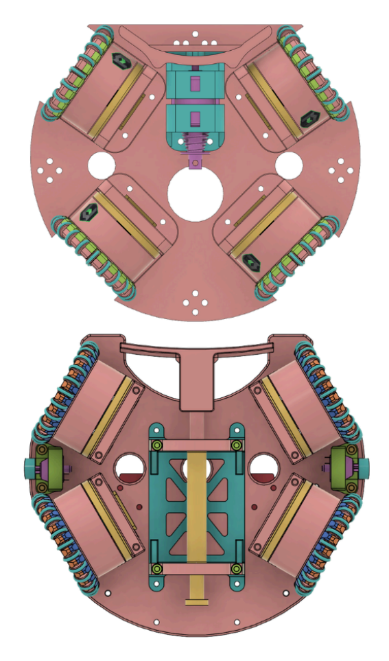 Comparison of engine arrangement between version 2023 (top) and 2024 (bottom)