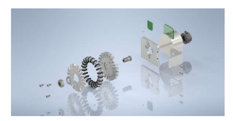 Exploded view of the Transmission Module.