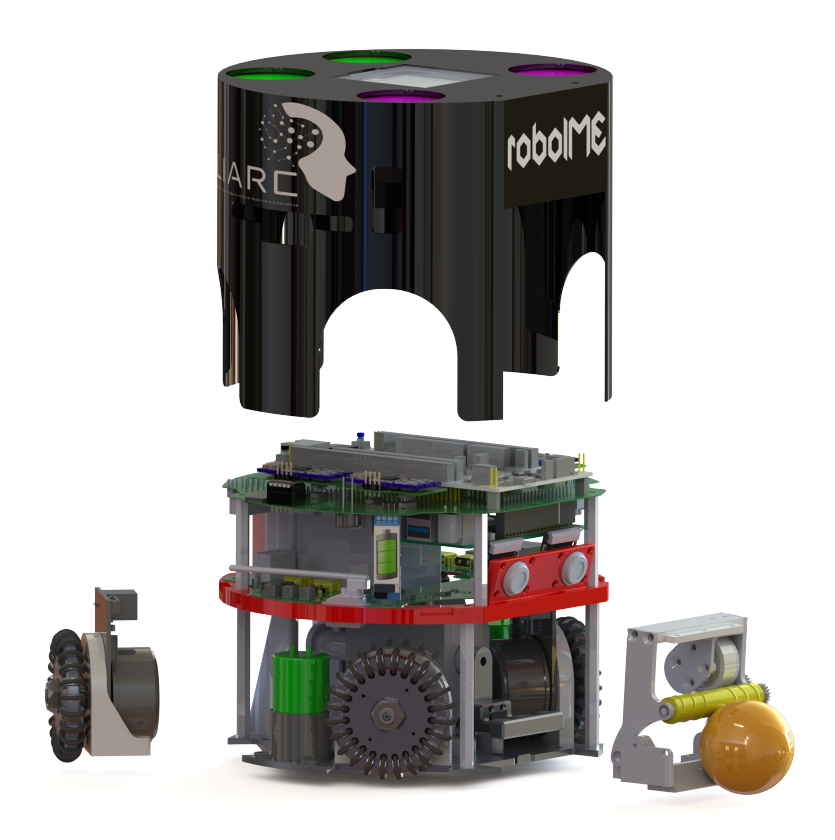 Fig. 1: Full robot exploded view