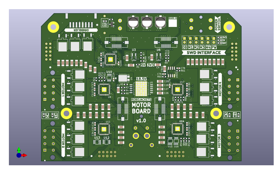Top View of Motorboard v1.0