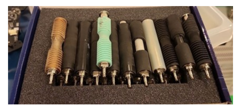 Fig. 1. Testing of different forms variations and materials