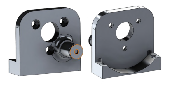 The Motor Holder's Front and Back