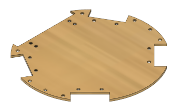 Fig. 3: 2024 version of the Bottom Base, made of MDF.