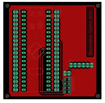 (a) Top view of the Base Station PCB.