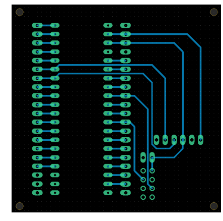 (b) Bottom view of the Base Station PCB.
