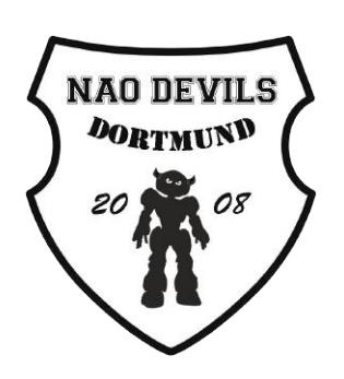 The Nao Devils team at the beginning of the paper.